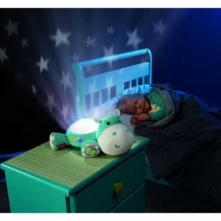 Lampa de veghe plus Newborn Hipopotam  albastru Fisher Price [2]