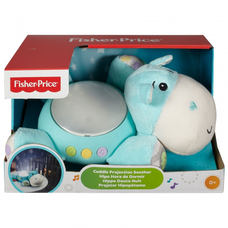 Lampa de veghe plus Newborn Hipopotam  albastru Fisher Price [4]