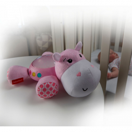 Lampa de veghe plus Newborn Hipopotam roz Fisher Price [2]