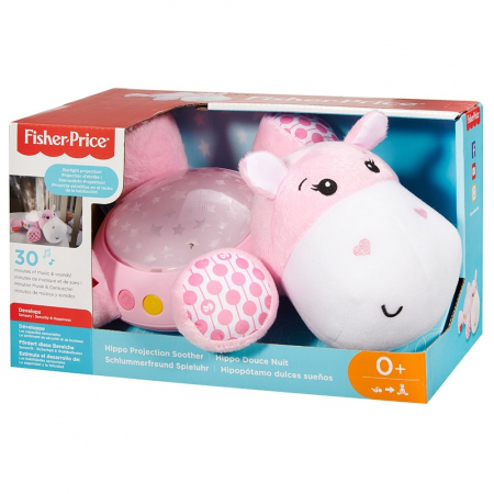 Lampa de veghe plus Newborn Hipopotam roz Fisher Price [4]