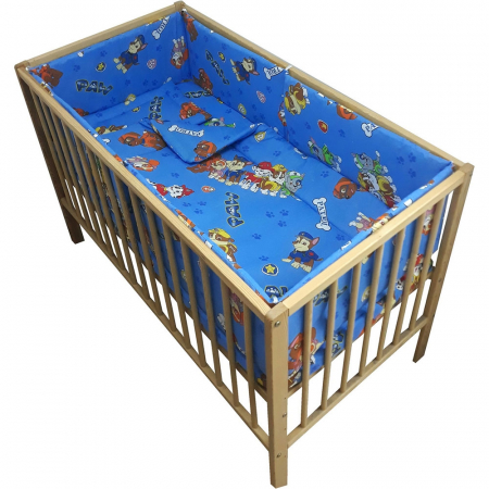 CAMERA COPILULUI - Lenjerie patut Hubners Catelusii salvatori 5 piese albastru