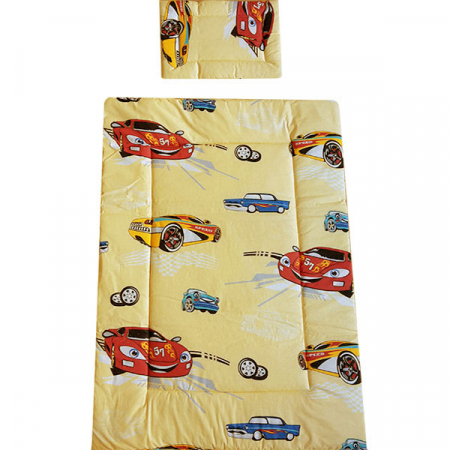 Lenjerie patut Hubners Masinute 4 piese crem [2]