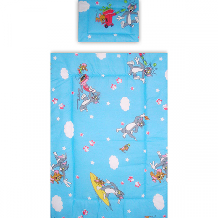 Lenjerie patut Hubners Pisica si Soricel 5 piese albastru [3]