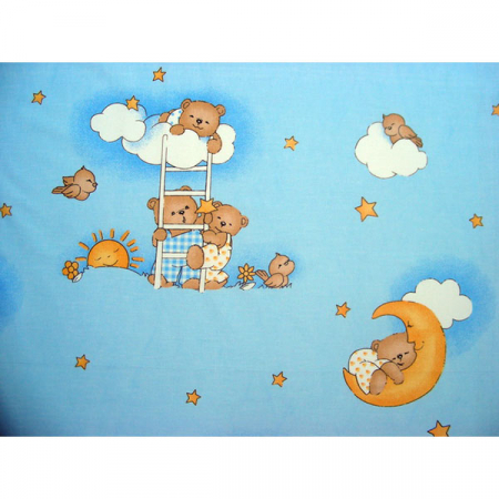 Lenjerie patut Hubners Ursulet Somn Usor 4 piese albastru [1]