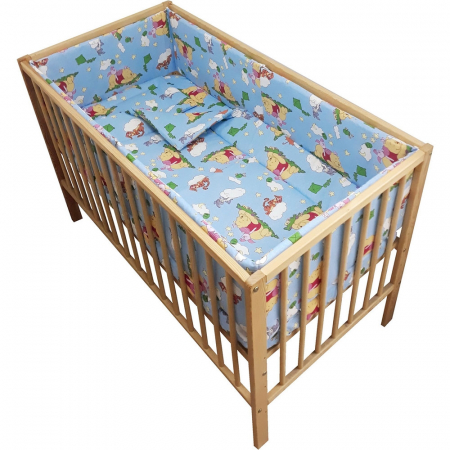 LENJERIE PATUT - Lenjerie patut Hubners Ursuletul si amicii 5 piese albastru