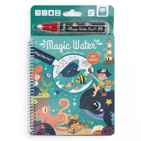 Markerul magic - carte de colorat cu apa Adancul oceanelor [0]
