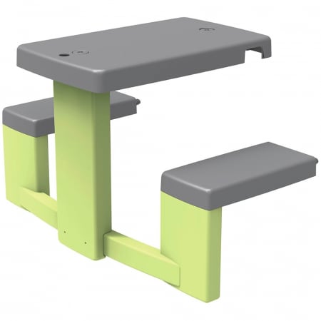 CASUTE SI CORTURI COPII - Masa de picnic cu doua banci Smoby Life pentru casuta verde