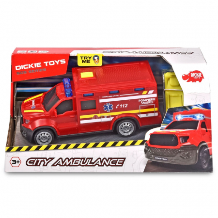 Masina ambulanta Dickie Toys City Ambulance SMURD cu accesorii [1]
