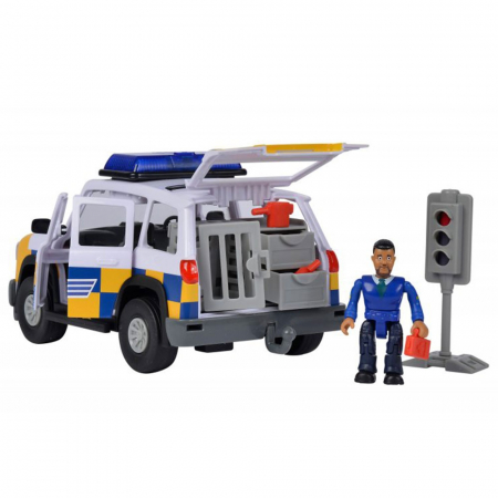 Masina de politie Simba Fireman Sam, Sam Police Car cu figurina si accesorii [2]