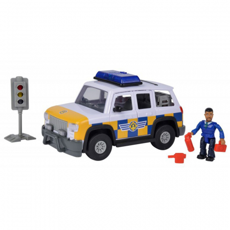 Masina de politie Simba Fireman Sam, Sam Police Car cu figurina si accesorii [0]