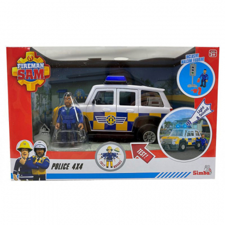 Masina de politie Simba Fireman Sam, Sam Police Car cu figurina si accesorii [4]