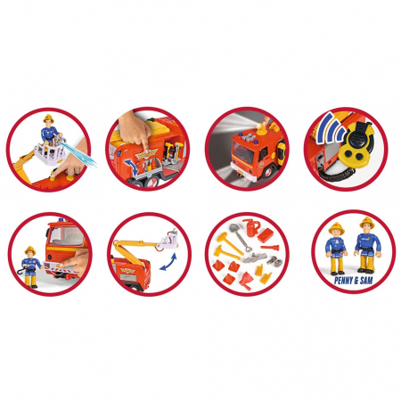 Masina de pompieri Simba Fireman Sam Ultimate Jupiter cu 2 figurine si accesorii [4]