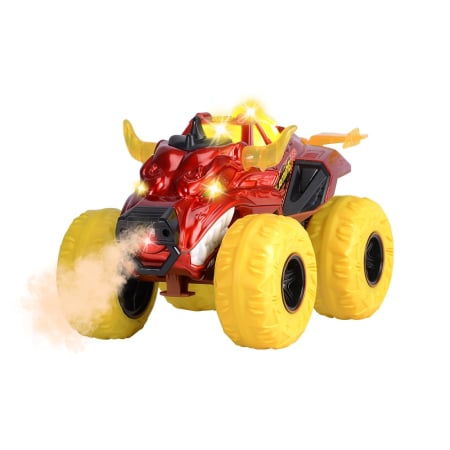VEHICULE - Masina Dickie Toys Flaming Fire Monster 25 cm rosu cu lumini si sunete