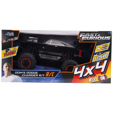Masina Jada Toys Fast and Furious Dodge Charger 1970 4x4 cu telecomanda [9]