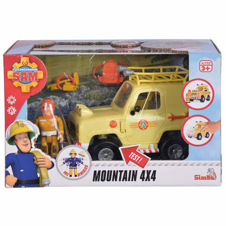Masina Simba Fireman Sam Mountain 4x4 cu figurina si accesorii [1]