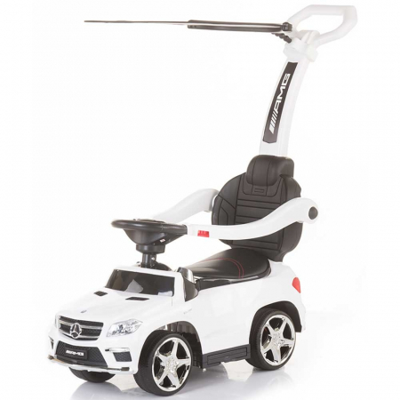 Masinuta de impins cu copertina Chipolino Mercedes Benz GL63 AMG white [0]