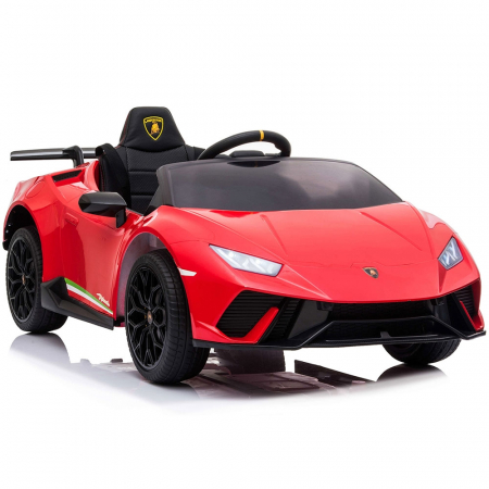 Masinuta electrica Chipolino Lamborghini Huracan red cu scaun din piele si roti EVA [6]
