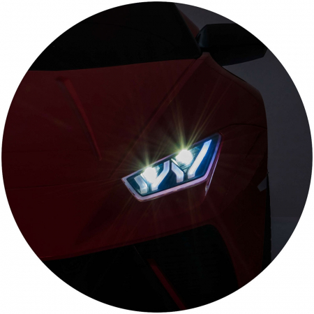 Masinuta electrica Chipolino Lamborghini Huracan red cu scaun din piele si roti EVA [19]
