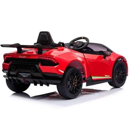 Masinuta electrica Chipolino Lamborghini Huracan red cu scaun din piele si roti EVA [5]