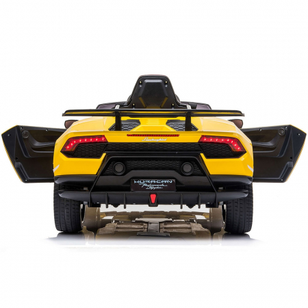 Masinuta electrica Chipolino Lamborghini Huracan yellow cu scaun din piele si roti EVA [11]