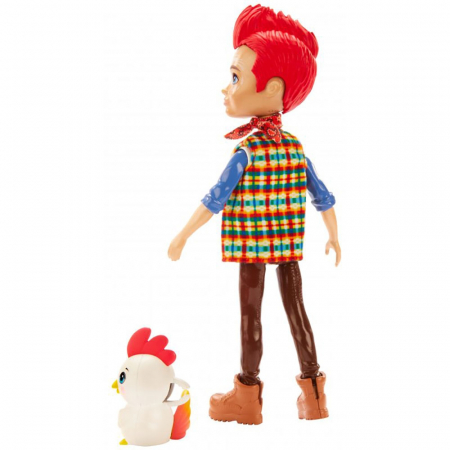 Papusa Enchantimals by Mattel Redward Rooster cu figurina Cluck [1]
