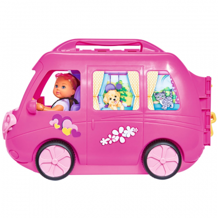 Papusa Simba Evi Love 12 cm Holiday Camper cu rulota si accesorii [2]