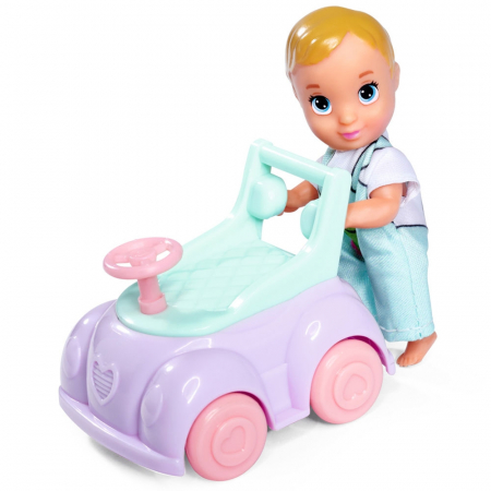 Papusa Simba Steffi Love Baby Car 29 cm cu figurina si accesorii [1]