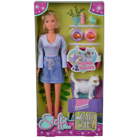 Papusa Simba Steffi Love Baby Cats 29 cm cu accesorii [7]