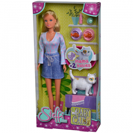 Papusa Simba Steffi Love Baby Cats 29 cm cu accesorii [6]