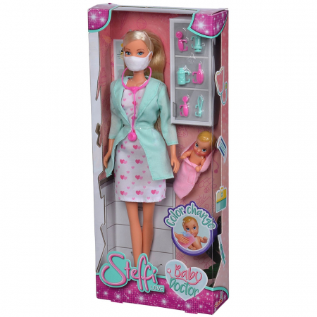 Papusa Simba Steffi Love Baby Doctor 29 cm cu accesorii [7]