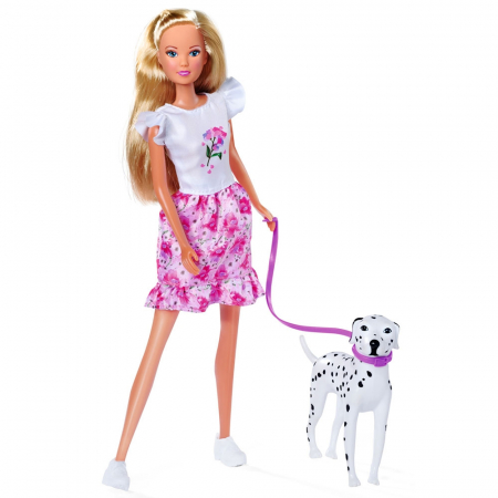Papusa Simba Steffi Love Cute Walk papusa 29 cm, papusa 12 cm, 2 figurine si accesorii [1]
