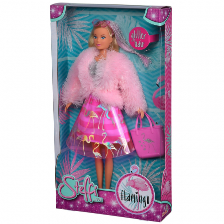 Papusa Simba Steffi Love Flamingo 29 cm cu accesorii [9]