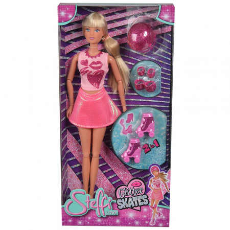 Papusa Simba Steffi Love Glitter Skates 29 cm cu accesorii [3]