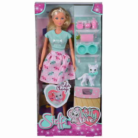 Papusa Simba Steffi Love, Kitty Love 29 cm cu figurina si accesorii [10]