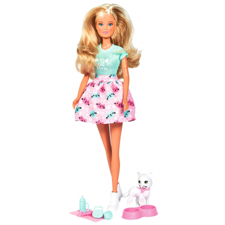 Papusa Simba Steffi Love, Kitty Love 29 cm cu figurina si accesorii [0]