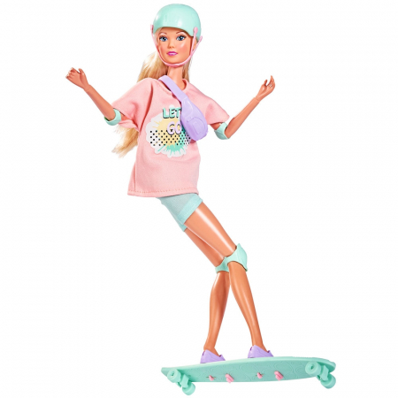 Papusa Simba Steffi Love Longboard Girl 29 cm cu accesorii [1]