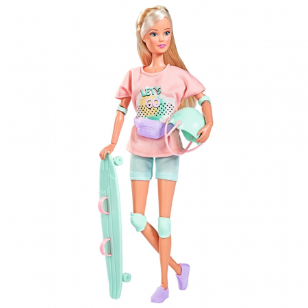 Papusa Simba Steffi Love Longboard Girl 29 cm cu accesorii [0]