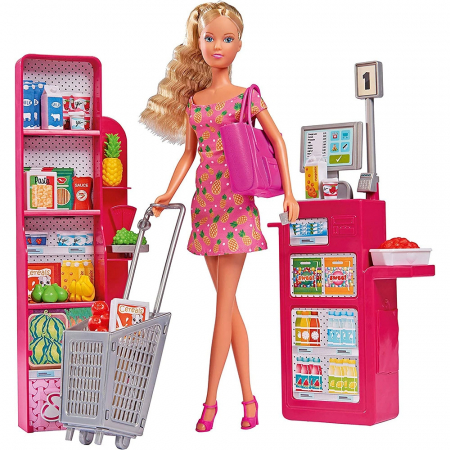 Papusa Simba Steffi Love Supermarket 29 cm cu accesorii [0]