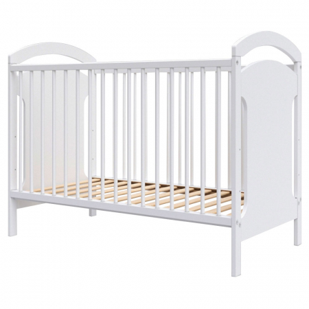 PĂTUȚ BEBE - Patut copii din lemn Hubners Anita 120x60 cm alb