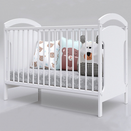 Patut copii din lemn Hubners Anita 120x60 cm alb [2]