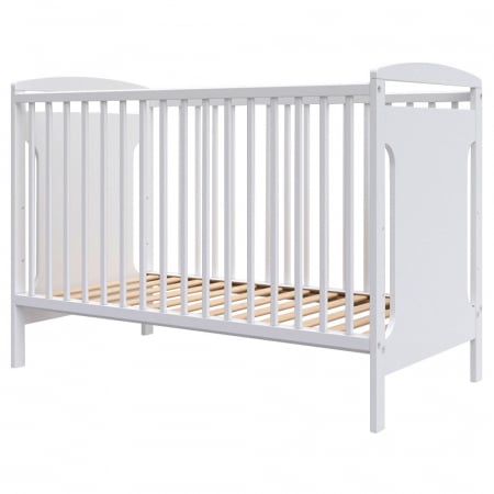 PĂTUȚ BEBE - Patut copii din lemn Hubners Karly 120x60 cm alb