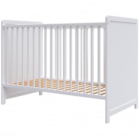 PĂTUȚ BEBE - Patut copii din lemn Hubners Paula 120x60 alb