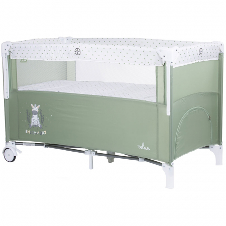 Patut pliabil Chipolino Relax aloe cu laterala culisanta [0]