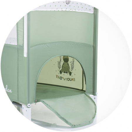 Patut pliabil Chipolino Relax aloe cu laterala culisanta [5]