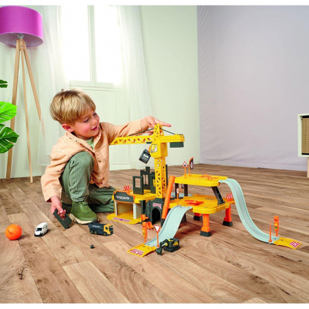 Pista de masini Majorette Creatix Construction cu 5 masinute Volvo [6]