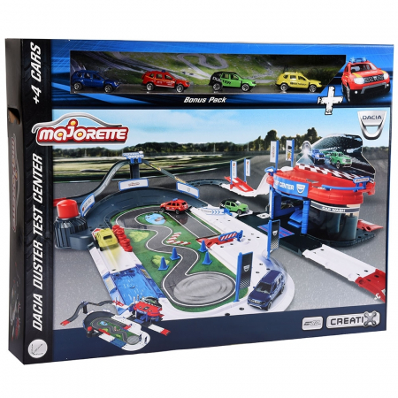 Pista de masini Majorette Creatix Dacia Duster Test Center cu 4 masinute [0]