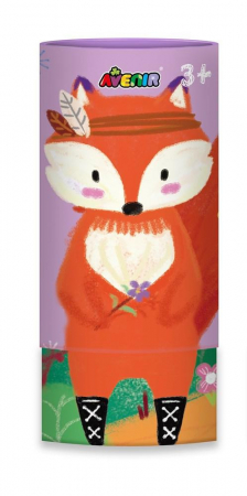 Set creativ creta 3 in 1 cu poster de colorat cu vulpe [3]