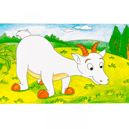 Puzzle cuburi din lemn 15 piese cu animale domestice [6]