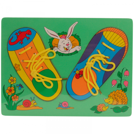 JUCĂRII EDUCATIVE - Puzzle tenisi cu siret