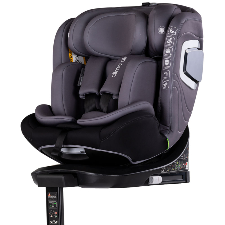 SCAUNE AUTO COPII - Scaun auto Chipolino Clima Air I-Size 40-150 cm cu sistem Isofix si sezut rotativ anthracite